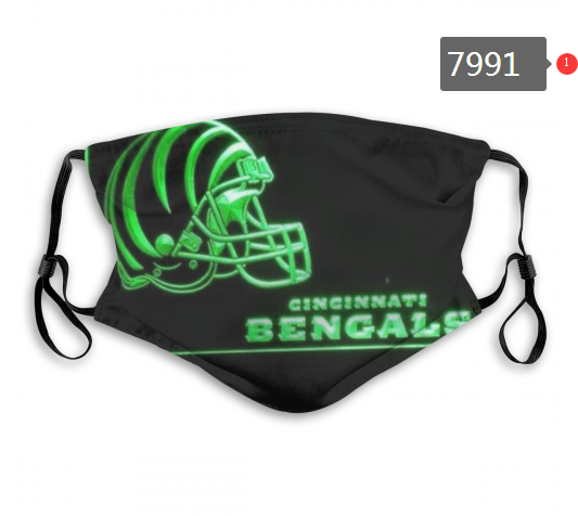 NFL 2020 Cincinnati Bengals #10 Dust mask with filter->nfl dust mask->Sports Accessory